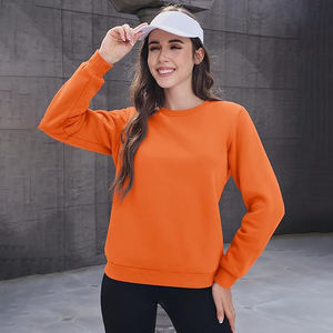 Sudaderas con Capucha para Mujer Sin Cordón, Estilo Holgado, Manga Larga, Felpa Suave, Mezcla de Algodón, Casual - Product Image 4