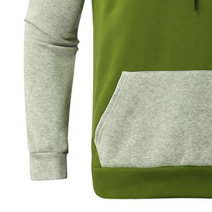 Sweat-shirt à capuche pour homme, couleur vert-gris, style streetwear, décontracté, manches longues, vêtements d'hiver, poche cachée, cordon de serrage - Product Image 6