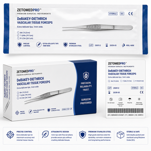 DeBAKEY-DIETHRICH คีมจับเนื้อเยื่อหลอดเลือด ปลายละเอียดพิเศษ กว้าง 1 มม. ZETOMEDPRO - Product Image 5