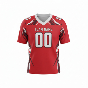 Ensemble d'uniformes de football américain personnalisés en gros, imprimés par sublimation, séchage rapide, respirant, en polyester, vêtements de sport d'équipe, vêtements d'entraînement - Product Image 6