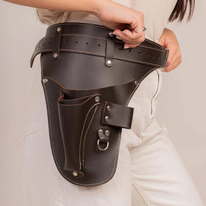 Cinturón de herramientas de floristería de cuero personalizado con logotipo, cinturón de trabajo ajustable para floristería, para hombres y mujeres, cinturón de herramientas profesional. - Product Image 5