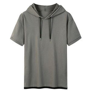 เสื้อยืดฮู้ดแขนสั้นแบบยูนิเซ็กซ์ ดีไซน์ทันสมัยสำหรับสวมใส่สบายในชีวิตประจำวันและแฟชั่นสไตล์คนเมืองยุคใหม่ - Product Image 5