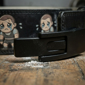 Cowhide Powerlifting Lever Anime Belt Adjustable Lever Waist <b>Support</b> Genuine Leather Belt Strength Powerlifting Lever - Product Image 2