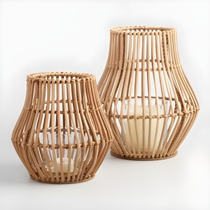 <b>Decorative</b> candle holders great quality handmade rattan lanterns and <b>jars</b> for candles holder - Product Image 4