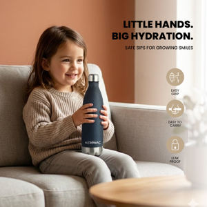 Black Stainless Steel Vacuum Insulated Cola Water Bottle Portable Leakproof Thermal Hydration Flask <b>Metal</b> Base - Product Image 3