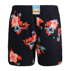 Shorts de bain décontractés pour hommes avec logo personnalisé, respirants, imperméables, en polyester, taille élastique tricotée, grandes tailles - Product Image 3