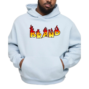 Sweat-shirts à capuche épais de haute qualité 500 g/m² pour hommes, 100 % coton, coupe ample et carrée, respirants, épaules tombantes personnalisées. - Product Image 1