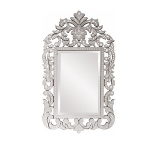 Miroir décoratif baroque vénitien élégant |   Miroir mural décoratif vintage avec cadre orné en verre pour salon, chambre à coucher, intérieur - Product Image 1