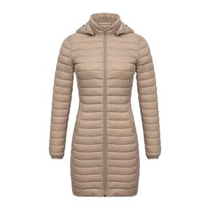 Venta al por mayor de moda de mujer impermeable de longitud media delgada Puffer Coat brillante Puffer chaqueta extraíble con Capucha ligera Puffer Coat 2026 - Product Image 4