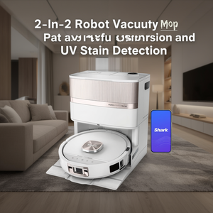 2-In-1 Robot Vacuum and <b>Mop</b> with Powerful Suction and UV Stain Detection - Product Image 3