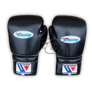 Gants de boxe haut de gamme en cuir véritable avec fermeture à lacets, absorption des chocs, personnalisables, évacuation de l'humidité, séchage rapide - Product Image 3