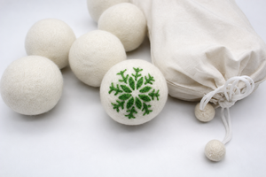 Lot de 6 balles de séchage en laine biologique, adoucissant naturel pour le linge avec sac de rangement en coton - Product Image 6