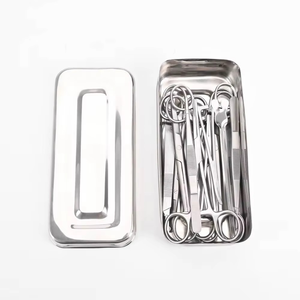 ชุดกล่องอุปกรณ์ผ่าตัดขนาดเล็กแบบพรีเมียม - สแตนเลสสตีล |   ชุดดูแลบาดแผลทางคลินิกแบบใช้ซ้ำได้และฆ่าเชื้อได้ด้วยหม้อนึ่งความดัน - Product Image 4