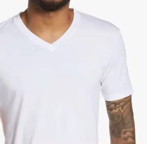 T-shirts pour hommes en tissu toile 100% coton, col rond, séchage rapide, respirant, taille personnalisée, vente chaude, nouvelle arrivée, vêtements d'été - Product Image 2