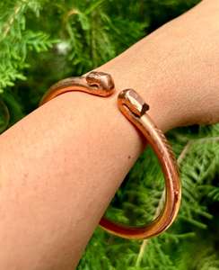 Brazalete de Cobre Puro para Hombre, Joyería Espiritual para Kriya y fines Astrológicos, 57 gramos de Cobre Sólido - Product Image 5