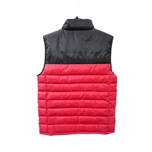 <b>Red</b> Black Custom Men Puffer Stand Collar Quilted Winter Bodywarmer Sleeveless Jacket OEM Private Label Wholesale Warm - Product Image 2