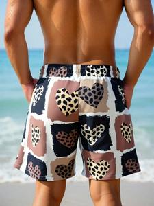 Shorts de bain pour hommes à imprimé floral, séchage rapide, légers, respirants, résistants à l'eau, en tissu tissé, pour l'été - Product Image 2