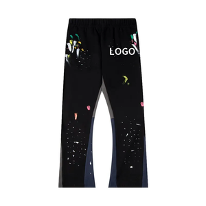 Pantalones Acampanados para Hombre, Pantalones de Pierna Ancha, Estilo Bell Bottom, Ropa Urbana Personalizada, Informal, Relajada, Moda Hip Hop - Product Image 3