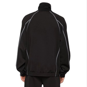 High Quality Custom Men's Color Block Patchwork Windbreaker Polyester Nylon Tracksuit Mens Track <b>Zip</b> <b>up</b> <b>Jacket</b> and Shorts Set - Product Image 4