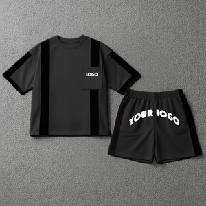 Conjunto de Dos Piezas Personalizado con Logotipo, Camiseta y Pantalones Cortos para Mujer, Poliéster de Secado Rápido, Conjunto Deportivo para Mujer - Product Image 6