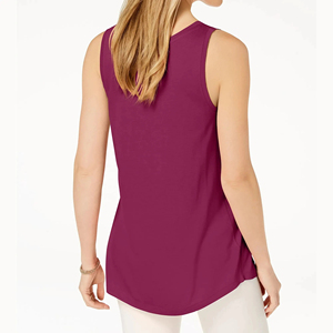 ZANSA SPORTS Camisetas sin mangas casuales para mujer, tela de encaje, elastano/poliéster, bordado 3D, para yoga, fitness, correr, entrenamiento, venta al por mayor - Product Image 2