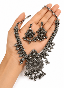 Bulk Order Zircon Lovers Indian Boho Jewelry Set for Women <b>Wedding</b> Engagement Necklace and Earrings Gift for Her Direct Factory - Product Image 4