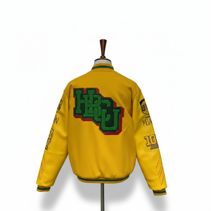 Chaquetas Varsity de Béisbol con Mangas de Cuero y Bordado Chenille, Personalizadas con Logotipo OEM, Estilo Vintage para Hombre, Precio Económico con Calefacción - Product Image 6