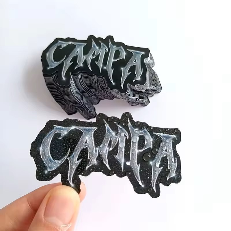 Spot UV Embossed Stickers