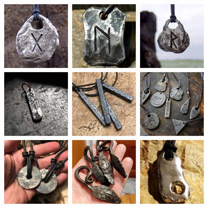 สร้อยคอใบหยดปลอมด้วยมือยุคกลางเครื่องประดับคริสเตียนของขวัญสำหรับเขาโดยงานฝีมือ RF สำหรับงานปาร์ตี้แฮนด์เมดสำหรับเด็ก - Product Image 5