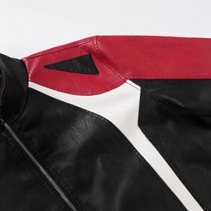 Chaqueta de Cuero para Hombre, Manga Larga, Estilo Clásico, para Todas las Estaciones, Resistente al Viento, Impermeable, Ignífuga, Negra, Roja, Marrón, Amarilla - Product Image 5