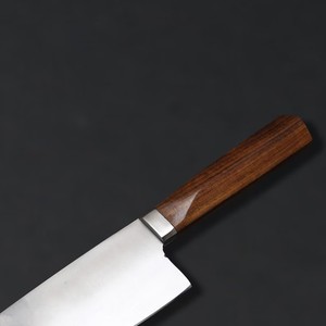 Couteau de chef professionnel fait main en acier inoxydable, lame tranchante comme un rasoir, manche en bois de rose, ambidextre, finition polie haute brillance, couteau de cuisine - Product Image 3