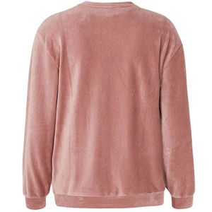 Sweat-shirt pour femme personnalisé avec logo brodé sur mesure, fabriqué en usine, en polaire, en vente en ligne à un prix raisonnable - Product Image 2