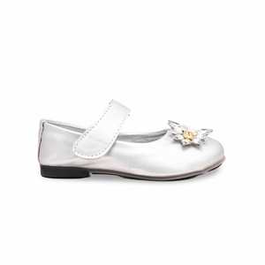 Zapatos planos formales de plata para niñas KD2349 - Product Image 4
