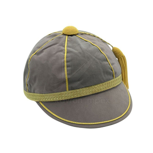 Casquettes d'honneur en velours de haute qualité, casquettes de présentation professionnelles pour le rugby, le cricket et le football, casquettes d'honneur personnalisées avec pompons - Product Image 4