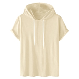 Camiseta sin Mangas con Capucha para Hombre de Alta Calidad, Transpirable, Tejida, Informal, Ropa Exterior Masculina, Logotipo Personalizado - Product Image 6