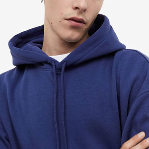 Sweat à capuche streetwear personnalisé surdimensionné avec motif araignée bleue, 100% coton, molleton lourd, pour hommes et femmes - Product Image 3