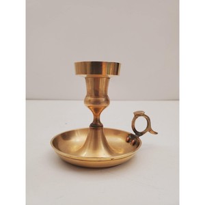 Candelabro de Latón de Alta Calidad con Bandeja, Resistente al Calor, Decoración para el Hogar, Portavelas de Metal - Product Image 1