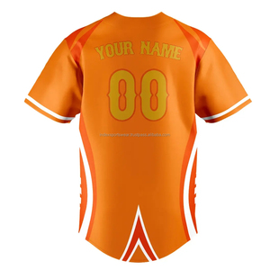 Uniforme de Béisbol para Hombre Hecho en Pakistán, Transpirable, 100% Poliéster, con Logotipos Personalizados, Mangas Cortas y Cuello en V - Product Image 2