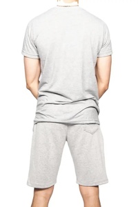 Ensemble T-shirt et short respirant de qualité pour homme – Collection été confortable en coton à manches courtes - Product Image 2