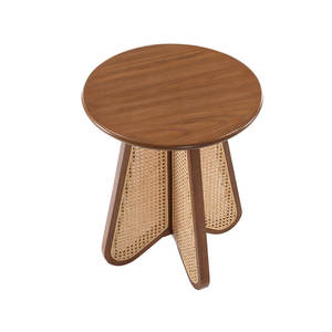 Table d'appoint rustique en bois massif pour meubles de salon - Product Image 4