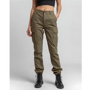 Pantalones Cargo de Alta Calidad para Mujer, Diseño Moderno, Cómodos, para Fitness y Running, Mezcla de Poliéster/Algodón, Transpirables y de Secado Rápido - Product Image 4