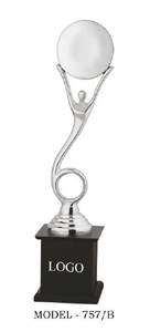 Trophée sportif modèle 757 avec gravure, base en bois, plaqué or, argent, bronze, récompense durable pour les jeux et les compétitions - Product Image 5
