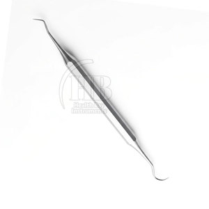 Curettes chirurgicales dentaires manuelles en acier inoxydable réutilisables avec poignée ergonomique, instruments de précision pour traitement buccal, parodontal - Product Image 3