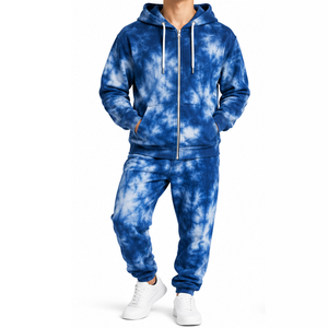 Conjunto Deportivo Tie Dye para Mujer, Sudadera con Capucha y Pantalones Jogger Holgados para Ocio y Actividades Diarias al Aire Libre, para Exportación - Product Image 1