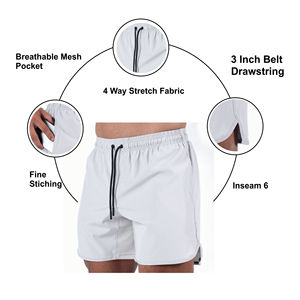 Pantalones Cortos Deportivos Holgados para Hombre, de Secado Rápido, para Gimnasio y Fisicoculturismo, Verano, Pantalones Cortos para Hombre Más Vendidos con OEM - Product Image 6