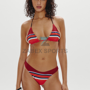 Ensemble de bikini hautement élastique pour femmes, vêtements de plage, ensemble de bikini couleur personnalisée, maillot de bain respirant pour femmes, ensemble de bikini d'été - Product Image 2