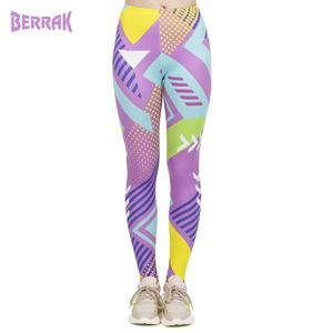 Macheda — Legging feuilles tropicales pour femme, pantalon de Fitness Sexy, taille haute, extensible, bleu, imprimé feuilles tropicales, nouvelle mode - Product Image 3