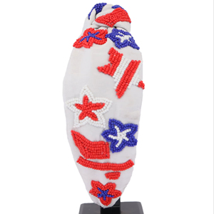 Diadema Patriótica Ligera pero Duradera con Diseño de Estrellas y Fuegos Artificiales del Día de la Independencia de EE. UU., Diadema Acolchada para Mujeres y Niñas 2026 - Product Image 1