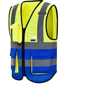 Gilet de sécurité camouflage de classe 2 de bonne qualité, marque privée, avec logo personnalisé, bande réfléchissante imperméable, éclairage LED - Product Image 2