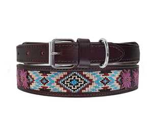 Collier rembourré pour chien FAB de haute qualité, 100 % cuir véritable, motif animalier, luxe, personnalisé, vente en gros, fournitures pour animaux de compagnie, rivets - Product Image 1